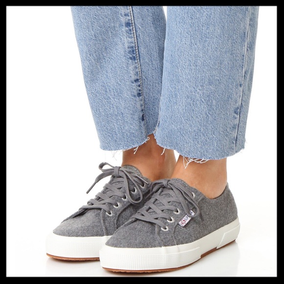 grey wool superga